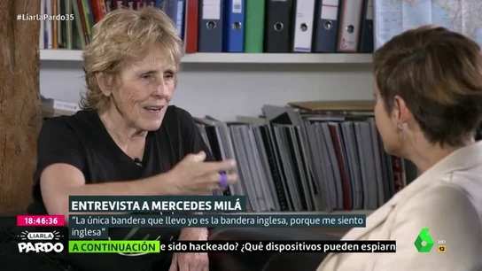 Mercedes Milá: "La única bandera que llevo es la inglesa, porque me siento inglesa" Mercedes Milá: "La única bandera que llevo es la inglesa, porque me siento inglesa"