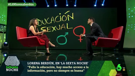Lorena Berdún, en laSexta Noche Lorena Berdún, en laSexta Noche
