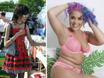 La imagen que muestra cómo Megan Jayne Crabbesuperó la anorexia.