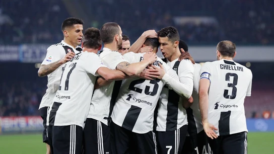 La Juventus celebra un gol La Juventus celebra un gol