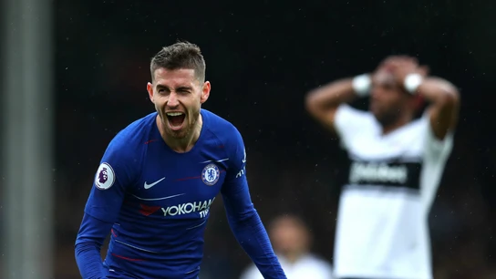 Jorginho celebra un gol Jorginho celebra un gol