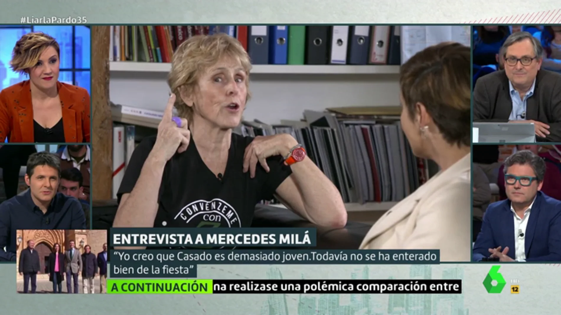 Entrevista a Mercedes Milá en Liarla Pardo