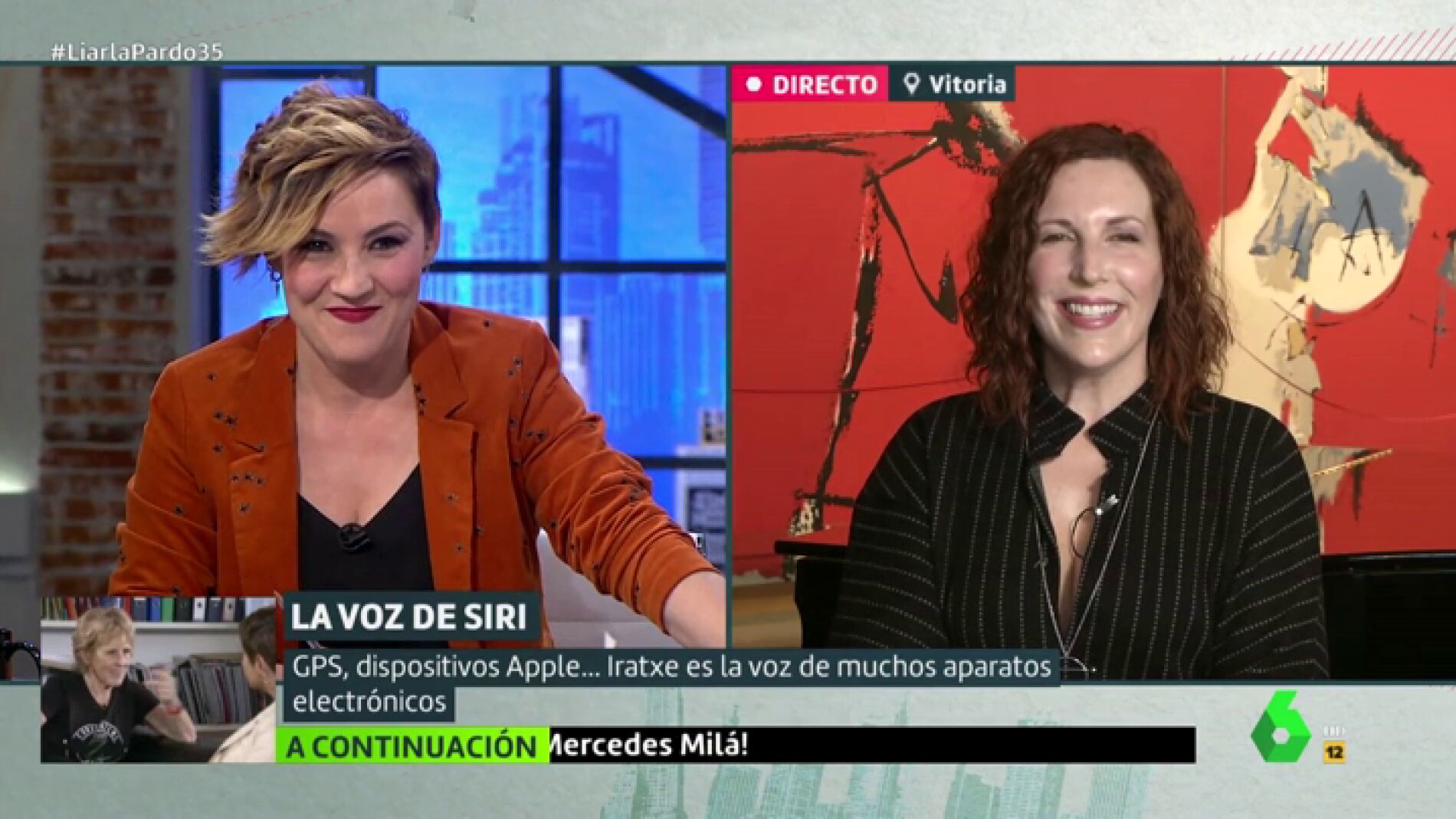 Iratxe Gómez, la voz de Siri: \