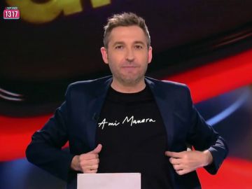 La camiseta homenaje de Frank Blanco a Chenoa La camiseta homenaje de Frank Blanco a Chenoa