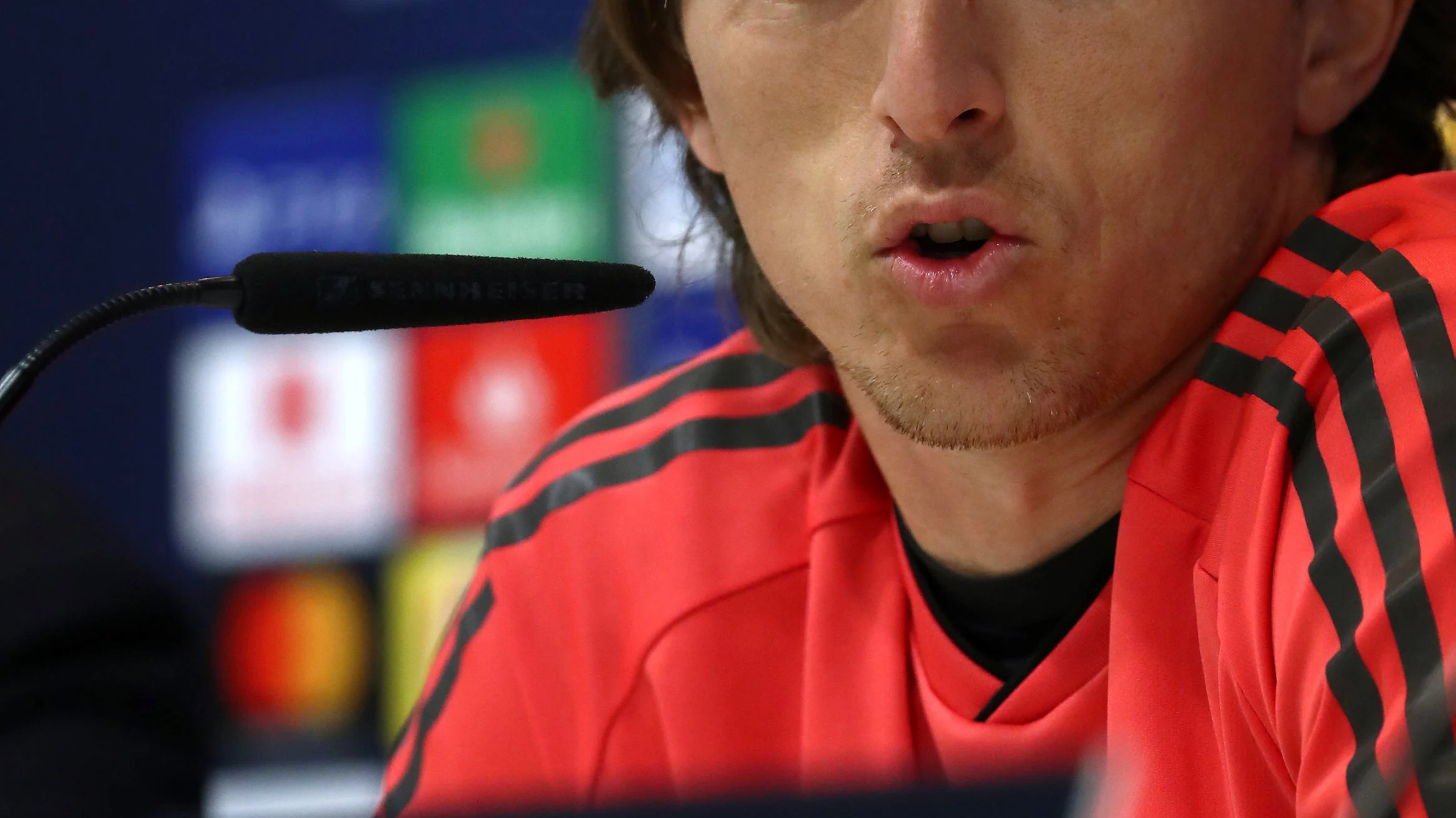 Luka Modric en rueda de prensa