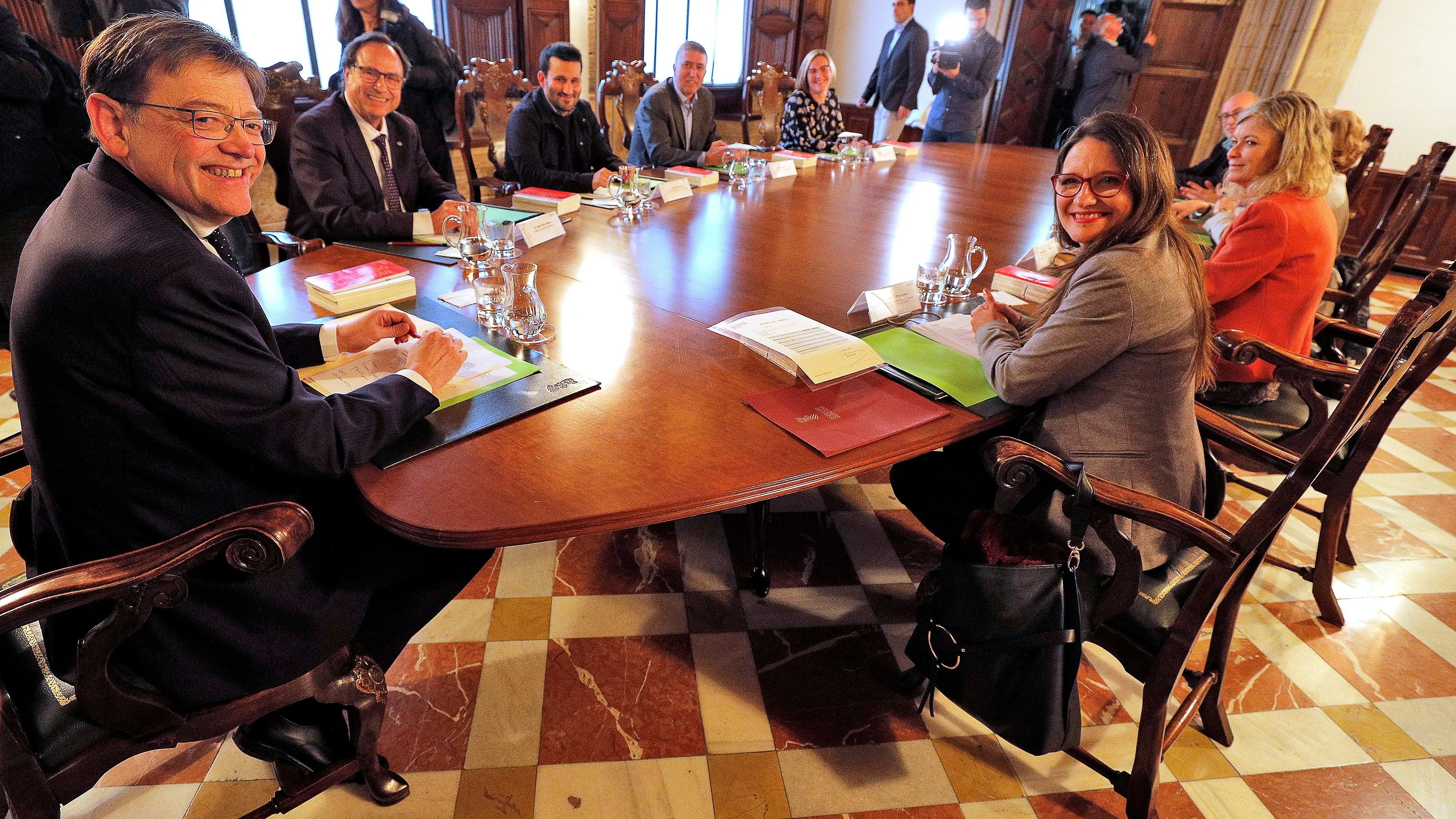 El Gobierno valenciano se ha reunido en el Palau de la Generalitat