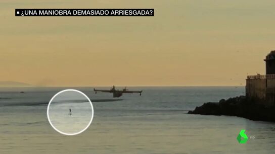 El Ej&eacute;rcito del Aire defiende que la maniobra del hidroavi&oacute;n en La Concha era segura y no supuso ning&uacute;n peligro