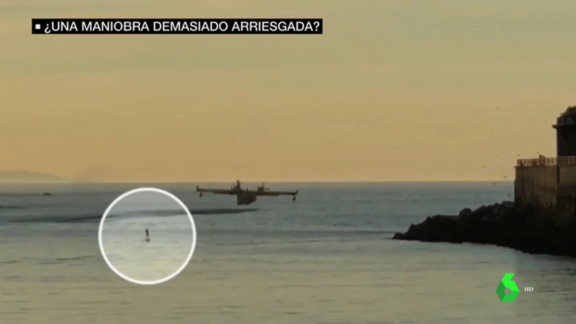 El Ejército del Aire defiende que la maniobra del hidroavión en La Concha era segura y no supuso ningún peligro