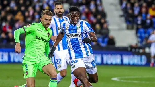 Momento del partido entre Leganés y Levante Momento del partido entre Leganés y Levante