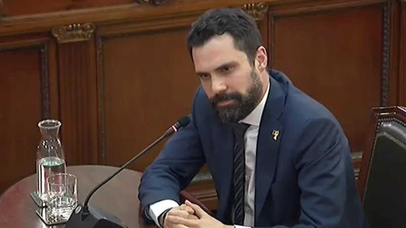 El presidente del Parlament catalán, Roger Torrent