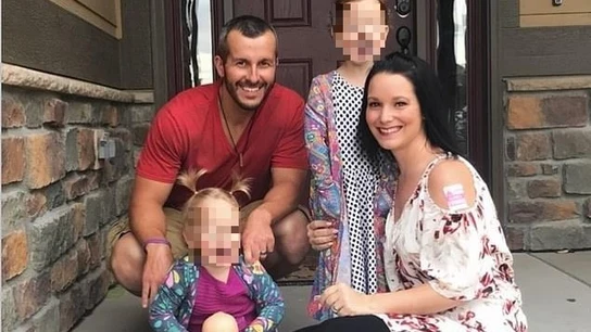 Chris Watts, su mujer y sus dos hijas Chris Watts, su mujer y sus dos hijas