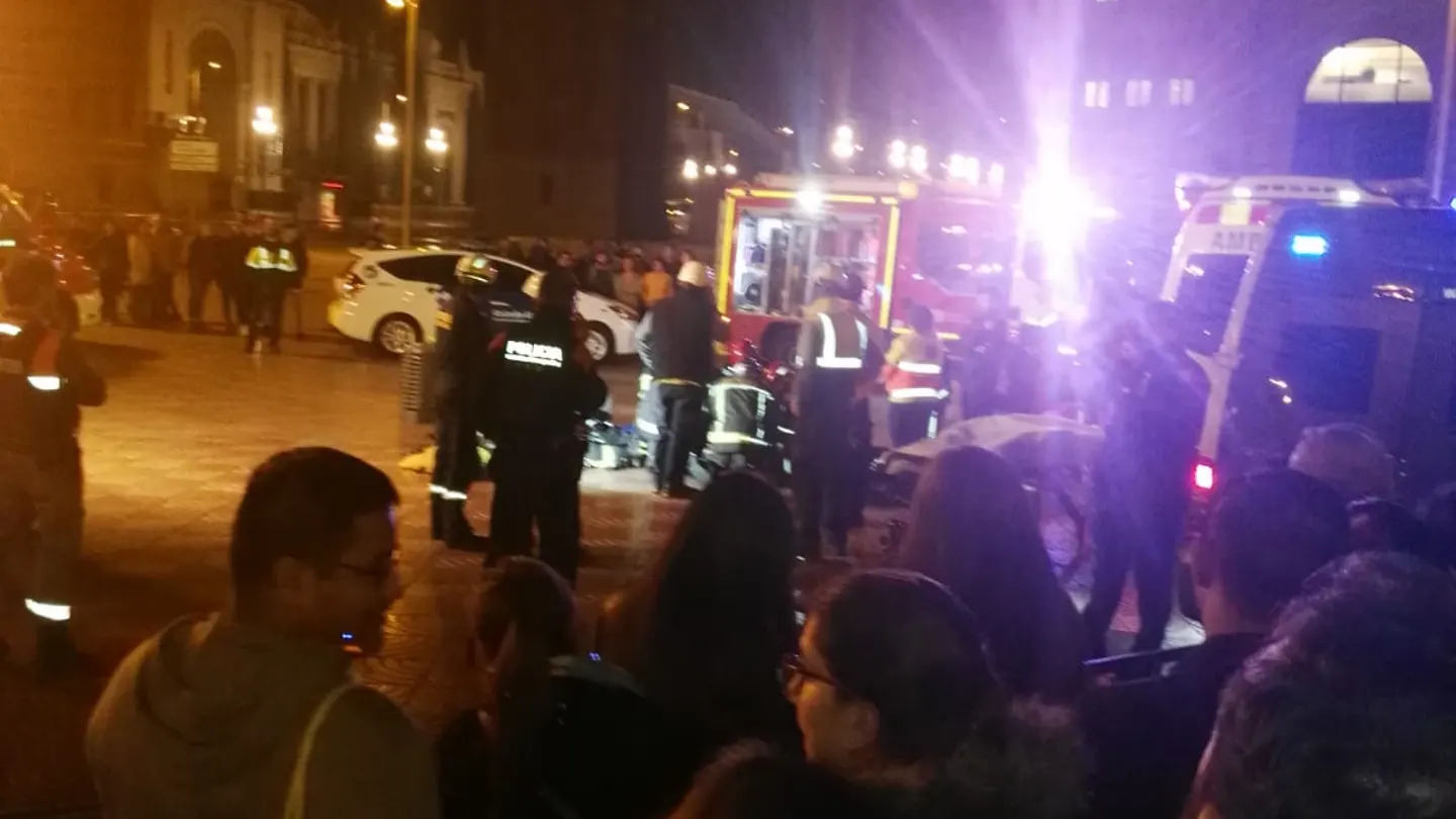 Zona del rescate del niño que cayó en un foso en Barcelona Zona del rescate del niño que cayó en un foso en Barcelona