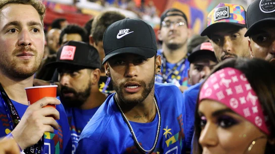 Neymar, en el Sambodromo de Río de Janeiro Neymar, en el Sambodromo de Río de Janeiro