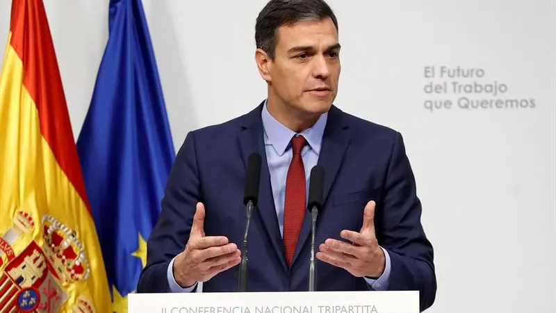 El presidente del Gobierno, Pedro Sánchez