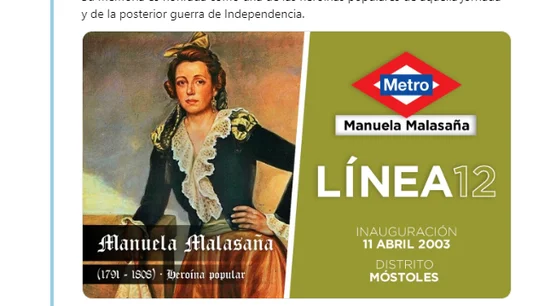 El hilo de Twitter que muestra los 54 personajes que dan nombre a las estaciones madrileñas El hilo de Twitter que muestra los 54 personajes que dan nombre a las estaciones madrileñas