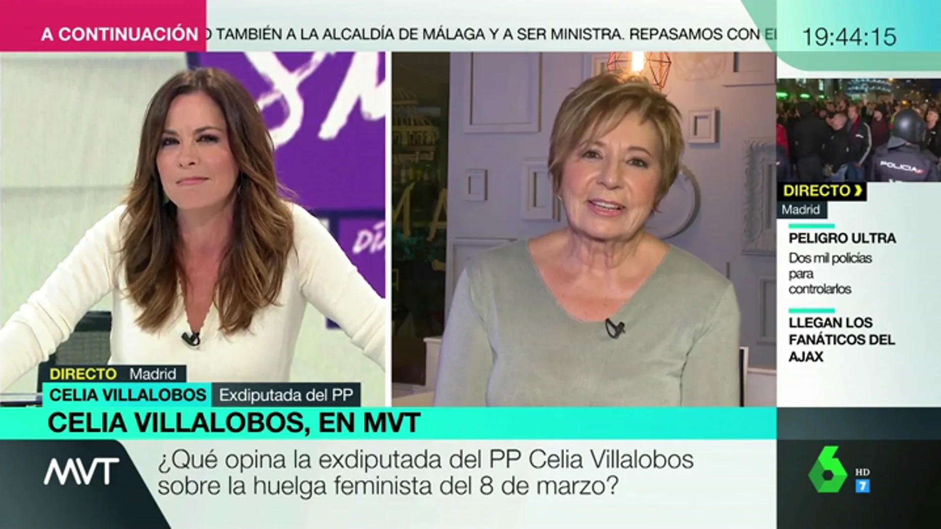 Celia Villalobos: "Luché contra el machismo en mi partido todo lo que he podido, y así me ha ido"