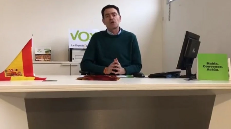 El presidente de Vox en Lleida, José Antonio Ortiz Cambray