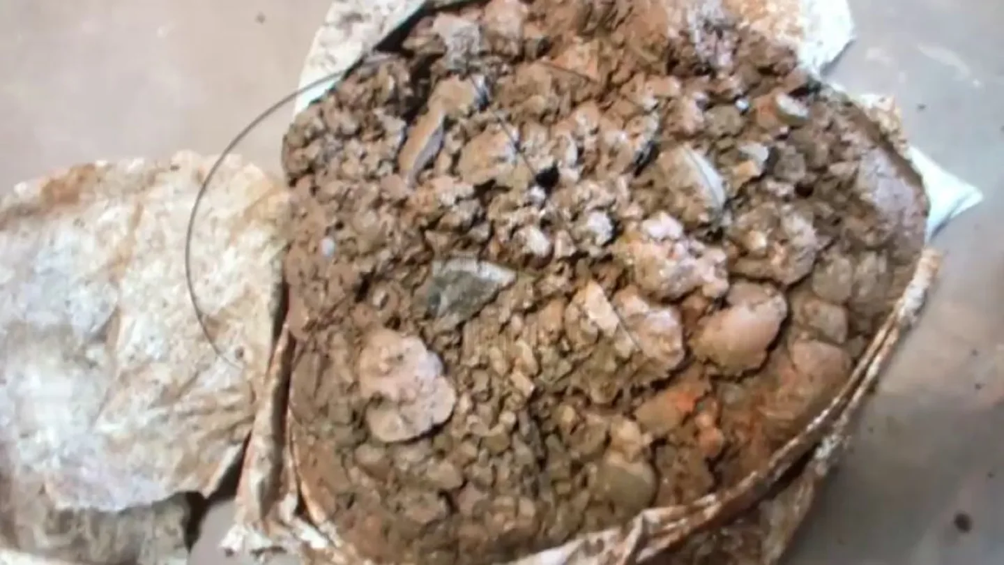 Piedras del tapón del pozo de Totalán donde cayó Julen Piedras del tapón del pozo de Totalán donde cayó Julen