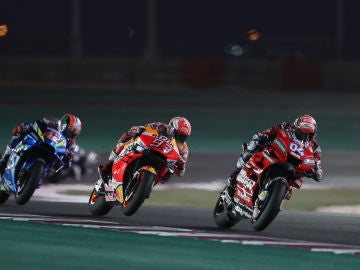 Marc Márquez, por detrás de Dovizioso en Catar Marc Márquez, por detrás de Dovizioso en Catar