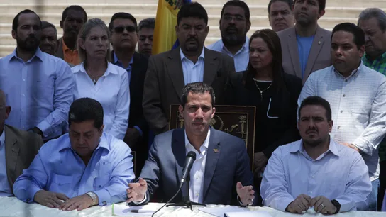 El jefe del Parlamento, Juan Guaidó El jefe del Parlamento, Juan Guaidó