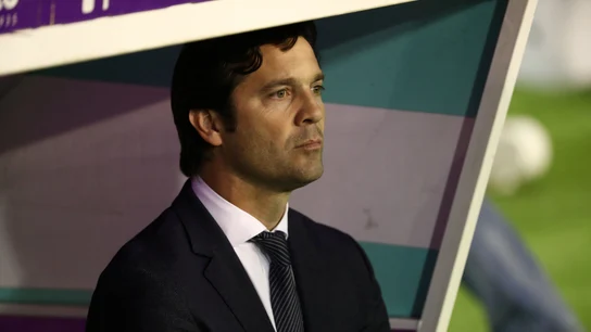 Solari, en el banquillo del estadio José Zorrilla Solari, en el banquillo del estadio José Zorrilla