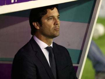 Solari, en el banquillo del estadio José Zorrilla Solari, en el banquillo del estadio José Zorrilla