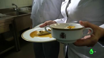 Menú elaborado por la chef María José San Román en las cocinas de La Moncloa  