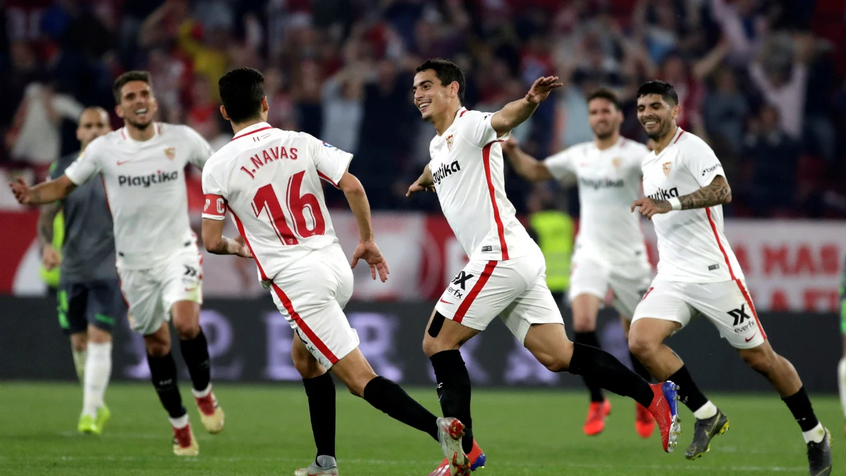 Ben Yedder celebra un gol