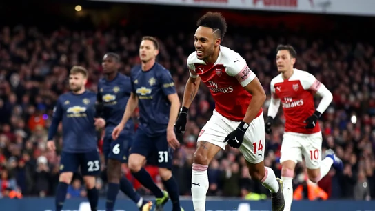 Aubameyang celebra un gol con el Arsenal Aubameyang celebra un gol con el Arsenal