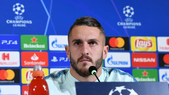 Koke en rueda de prensa Koke en rueda de prensa