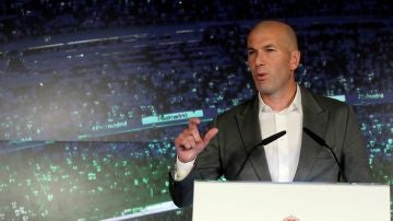 Zidane, en su presentación como entrenador del Real Madrid