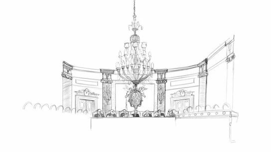 Imagen del interior de la sala del Supremo donde se desarrolla el juicio Imagen del interior de la sala del Supremo donde se desarrolla el juicio