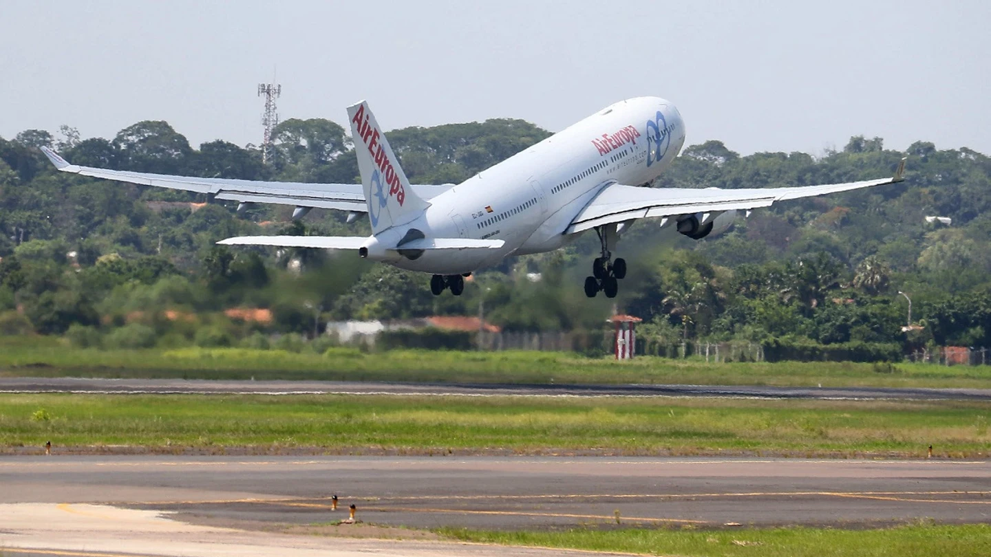 Vista de un avión de Air Europa Vista de un avión de Air Europa