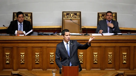 Juan Guaidó en el Parlamento venezolano Juan Guaidó en el Parlamento venezolano