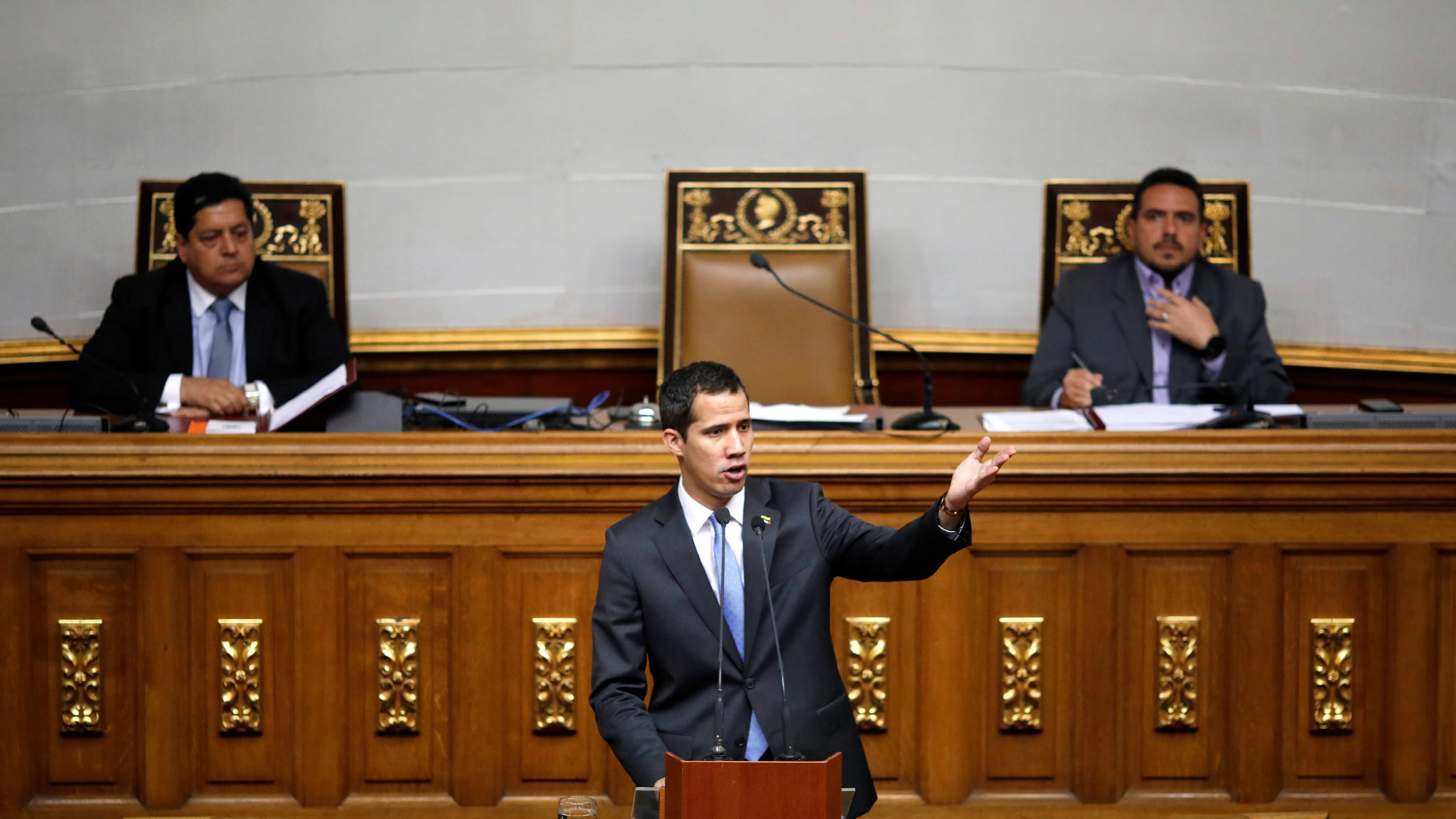 Juan Guaidó en el Parlamento venezolano