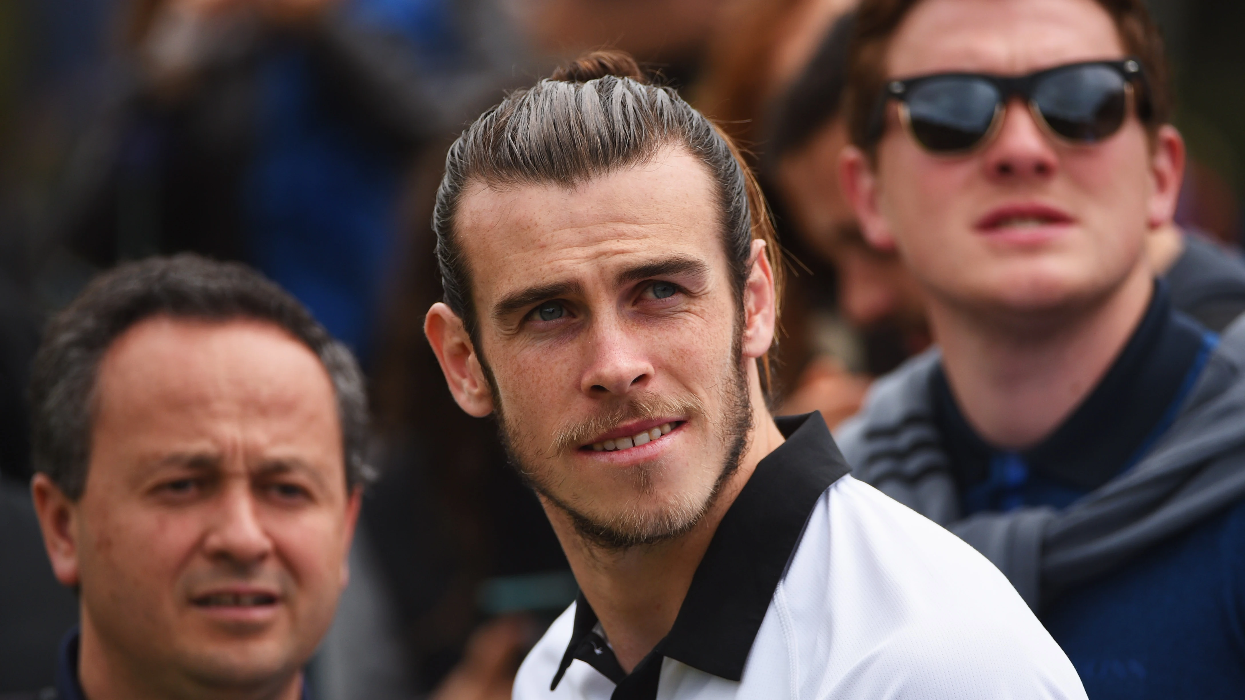 Gareth Bale en un campo de golf