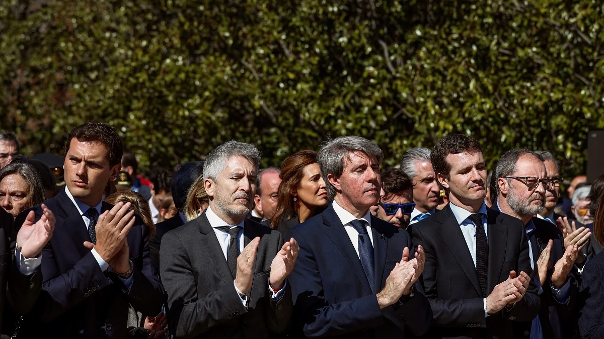 Pablo Casado, Ángel Garrido, Fernando Grande-Marlaska, Albert Rivera