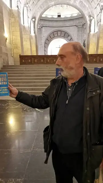 El forense Francisco Etxeberria en la basílica del Valle de los Caídos El forense Francisco Etxeberria en la basílica del Valle de los Caídos