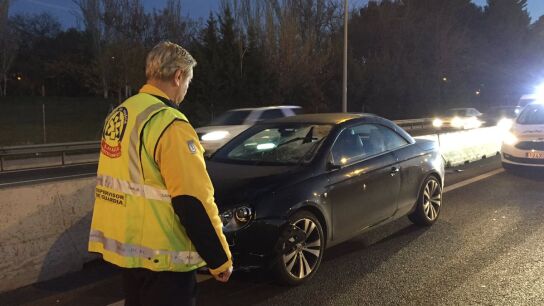Imagen del veh&iacute;culo tras el atropello mortal en Madrid