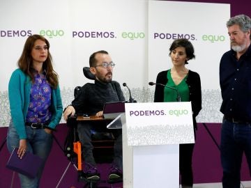 Rueda de prensa de Podemos-Equo Rueda de prensa de Podemos-Equo