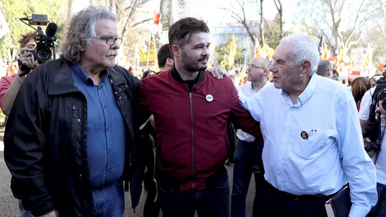 Los diputados de ERC Joan Tardá, Gabriel Rufián y el candidato de la formación a la alcaldía por Barcelona, Ernest Maragall Los diputados de ERC Joan Tardá, Gabriel Rufián y el candidato de la formación a la alcaldía por Barcelona, Ernest Maragall