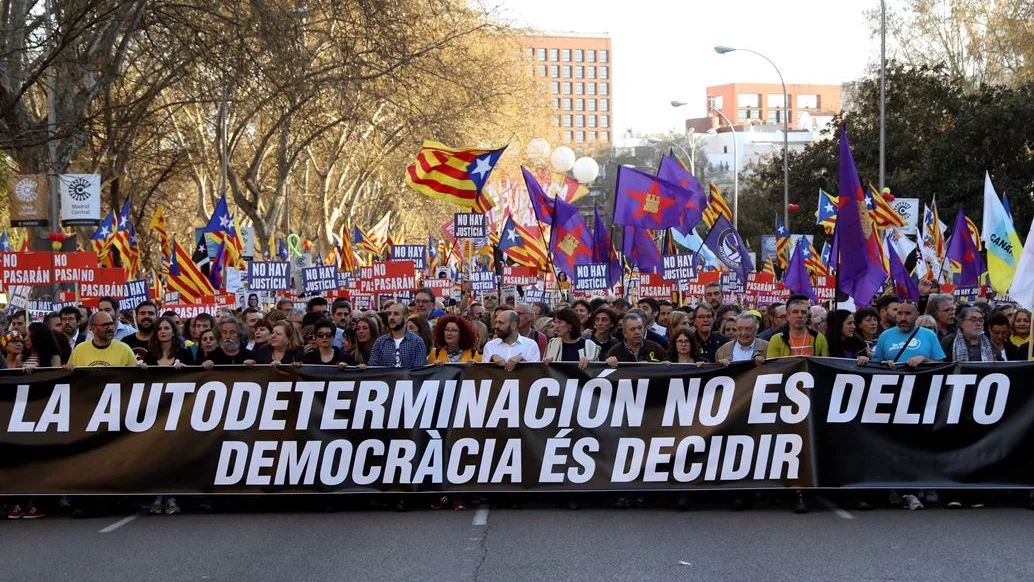 Manifestación por la autodeterminación en Madrid