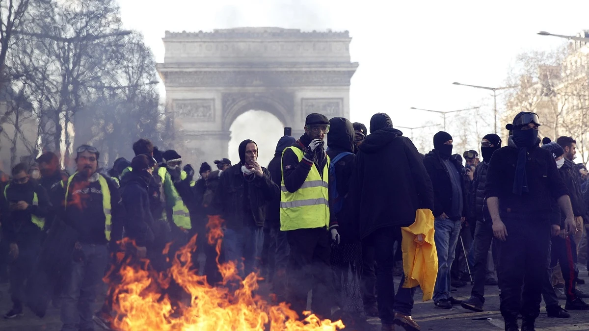 Nueva jornada de protestas de los chalecos amarillos en Francia