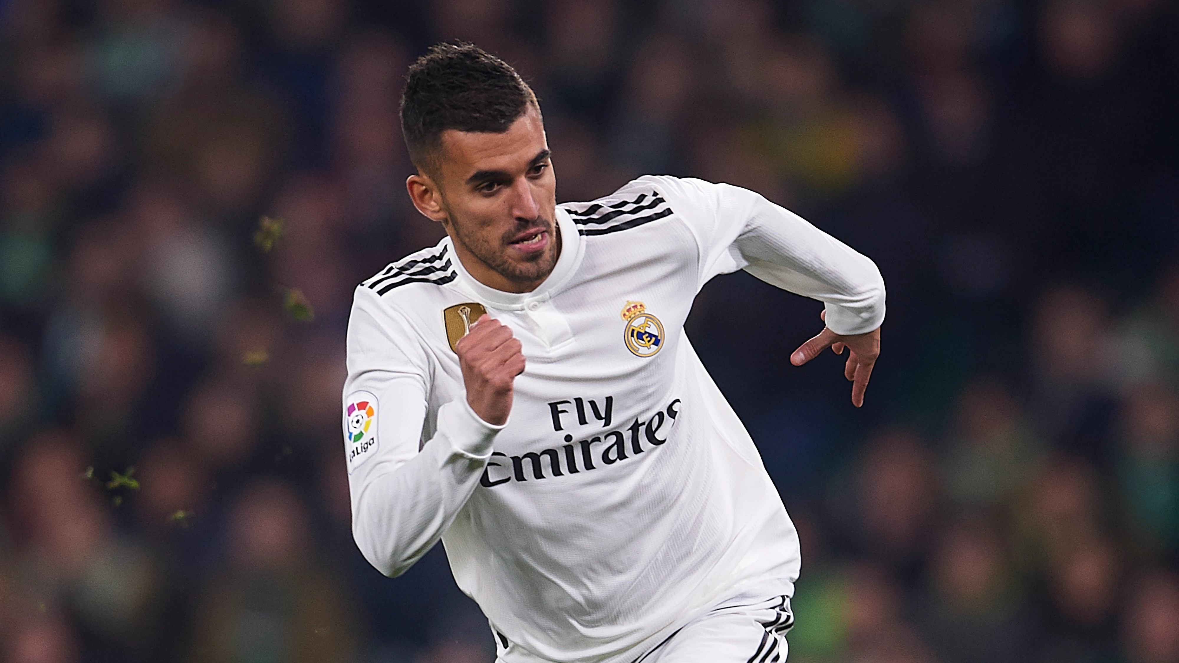 Dani Ceballos, en un partido con el Real Madrid