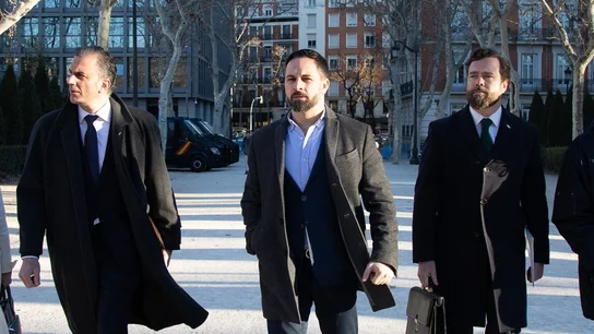 Javier Ortega Smith, Santiago Abascal e Iván Espinosa de los Monteros Javier Ortega Smith, Santiago Abascal e Iván Espinosa de los Monteros