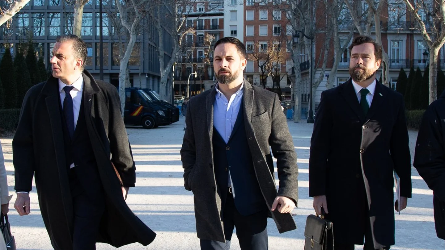 Javier Ortega Smith, Santiago Abascal e Iván Espinosa de los Monteros Javier Ortega Smith, Santiago Abascal e Iván Espinosa de los Monteros
