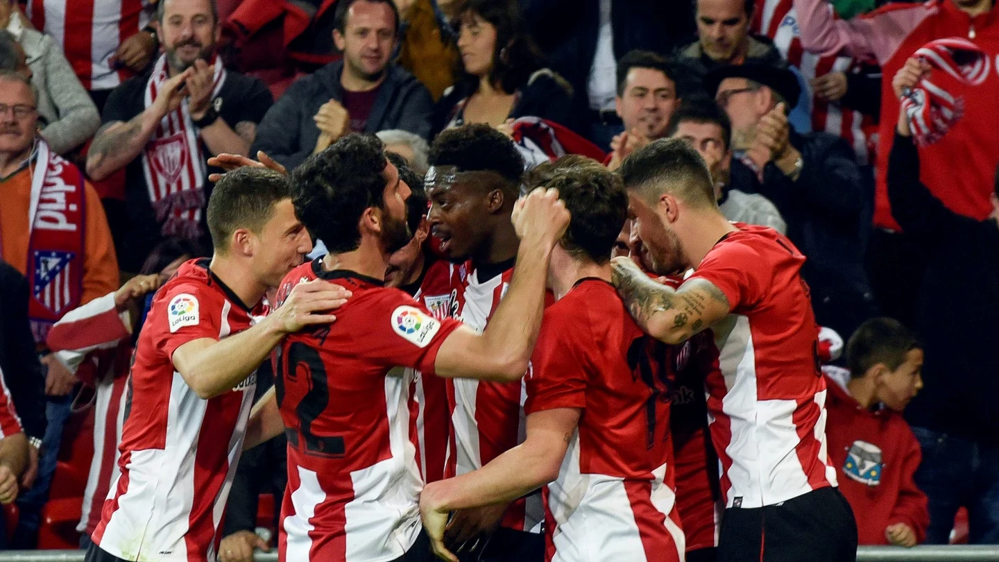 Los jugadores del Athletic celebran un gol Los jugadores del Athletic celebran un gol