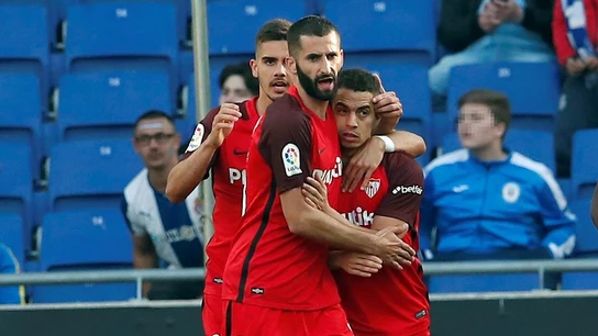 El Sevilla celebra un gol El Sevilla celebra un gol