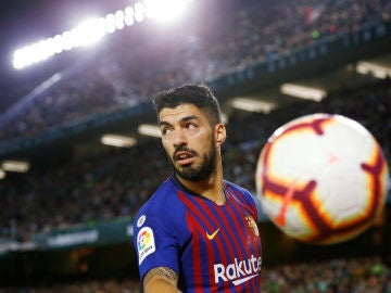 Luis Suárez, durante el partido con el Barcelona Luis Suárez, durante el partido con el Barcelona