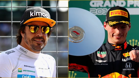 Fernando Alonso y Max Verstappen Fernando Alonso y Max Verstappen